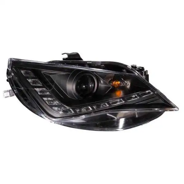 Jeu de phares avec DRL pour Seat Ibiza 6J 35 portes 2013  Noir
