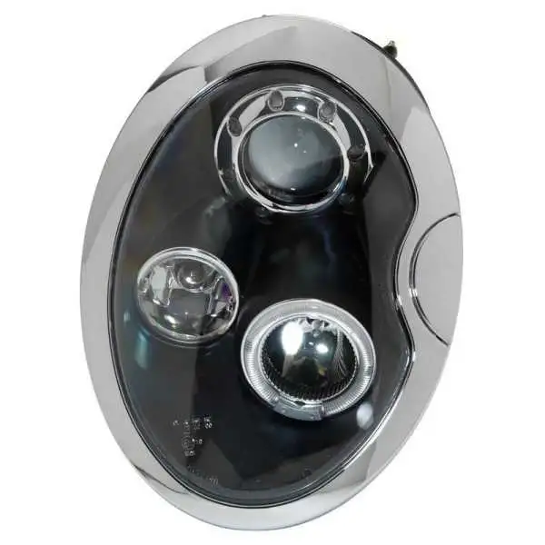 Jeu de phares pour BMW New Mini R50R53 20012006  Noir  avec AngelEyes