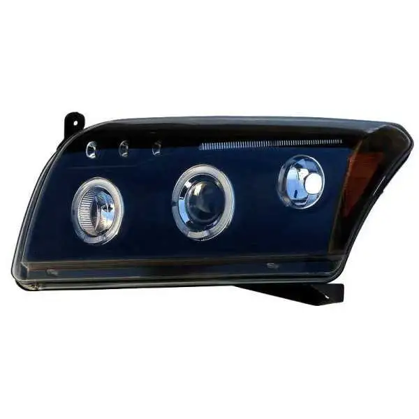 Jeu de phares pour Dodge Caliber 2006  Noir  avec AngelEyes