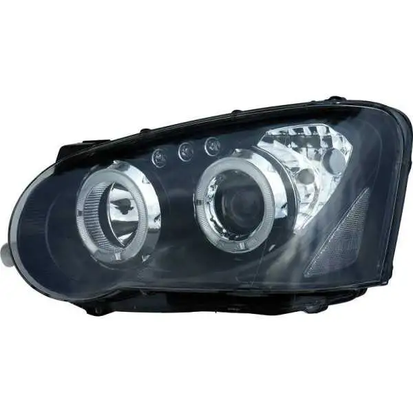 Jeu de phares pour Subaru Impreza 20032005  Noir  avec AngelEyes