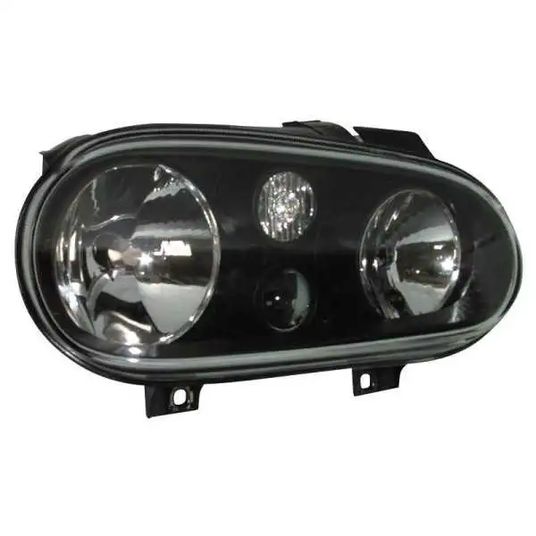 Jeu de phares pour Volkswagen Golf IV 19982003  Noir  Y compris phares antibrouillard