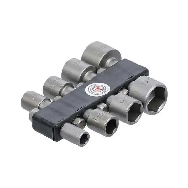 Jeu d’embouts/de douilles 6 3 mm 1/4" 5 13 mm 8 pièces