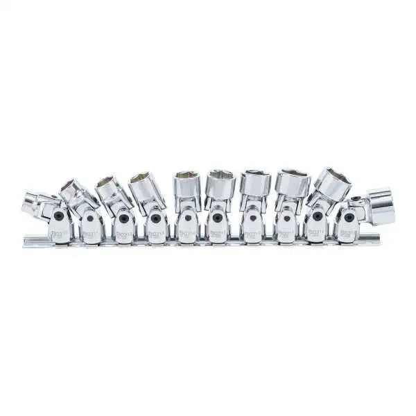 Jeux de douilles articulées 10 mm 3/8" 10 19 mm 10 pièces