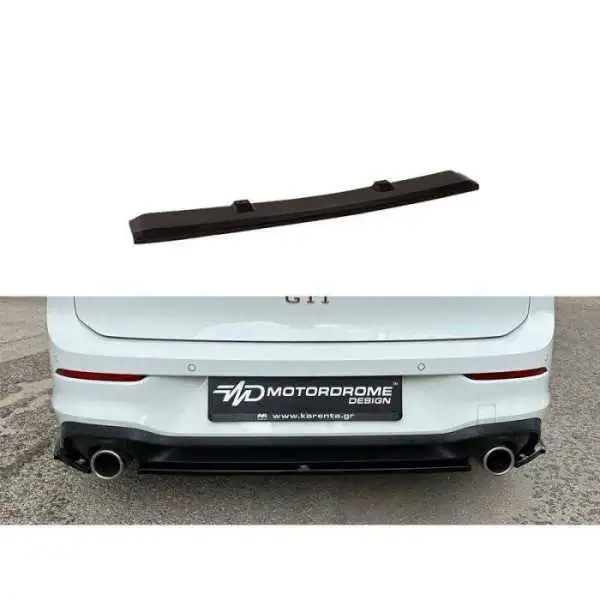 Jupe arrière Diffuser sur mesure pour Volkswagen Golf VIII CD1 GTI 2020 ABS Noir Luisant