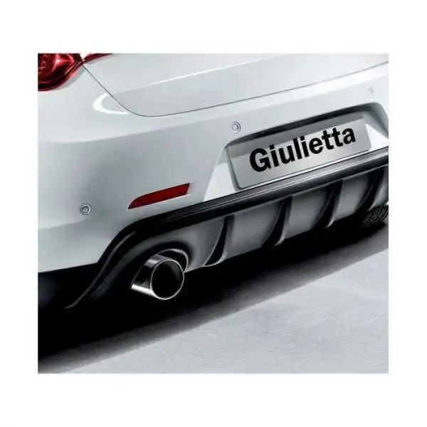 Jupe de parechocs arrière Diffuseur adaptable à Alfa Romeo Giulietta 2010 Simple échappement gauche ABS