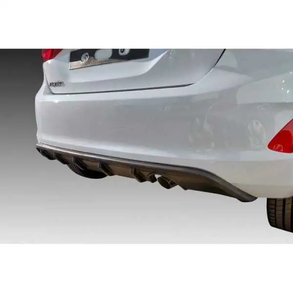 Jupe de parechocs arrière Diffuseur adaptable à Ford Fiesta VIII 2017 ABS