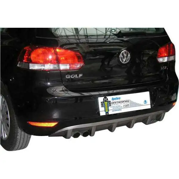 Jupe de parechocs arrière Diffuseur adaptable à Volkswagen Golf VI 35 portes 20082012 ABS