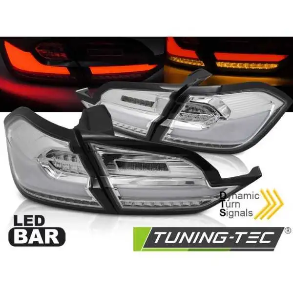 KIT FEUX ARRIÈRE LED CHROME pour FORD FIESTA MK8 17-21 HATCHBACK