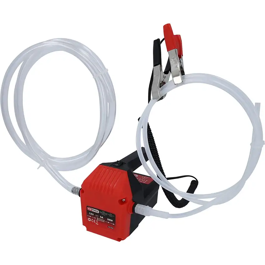 POMPE éLECTRIQUE D’ASPIRATION ET DE TRANSFERT D’HUILE KS-TOOLS 12V AVEC CAPACITé DE 0,2 L/MIN