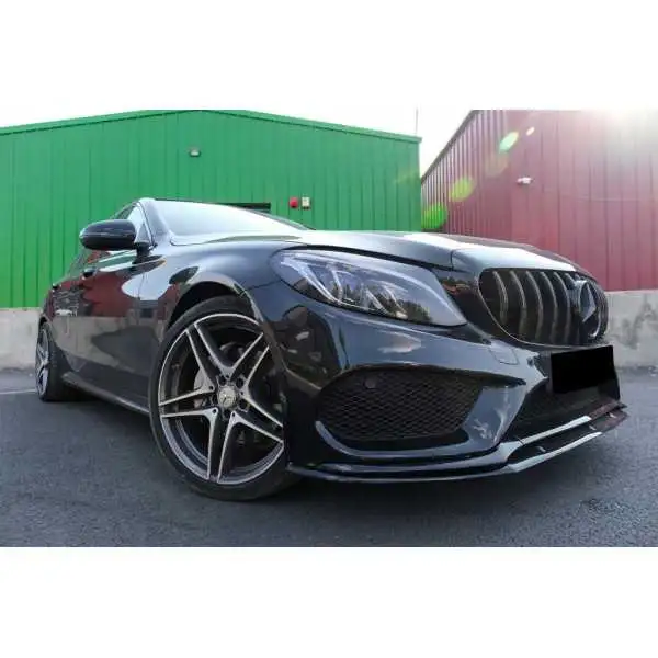 Lèvre de pare-chocs avant sur mesure pour Mercedes Classe C W205 S205 A205 C205 2014-2018 Limousine T-Model Coupé Cabriolet Edit