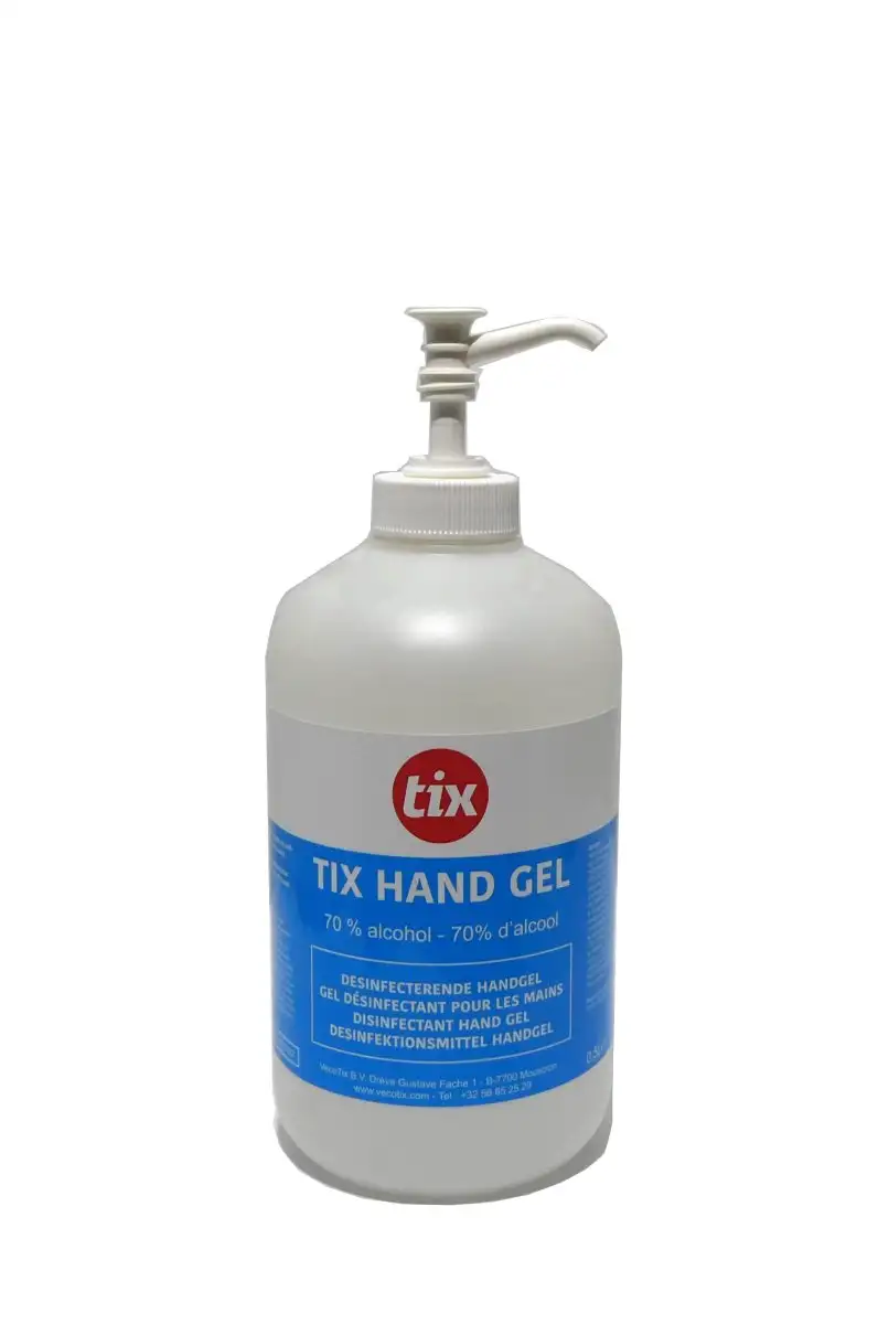 TIX FLACON VIDE AVEC POMPE 500ML POUR GEL DéSINFECTANT POUR LES MAINS