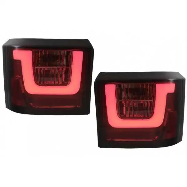 Feux arrière à LED pour VW T4 Transporter Caravelle Multivan (1990-2003) Rouge Fumé