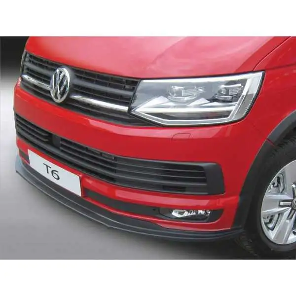 Lèvre de spoiler avant RGM pour Volkswagen Transporter T6 2015 Noir