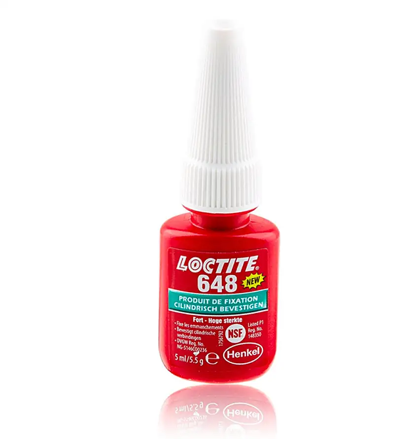 LOCTITE 648 COLLE DE FIXATION CYLINDRIQUE HAUTE RéSISTANCE 5ML