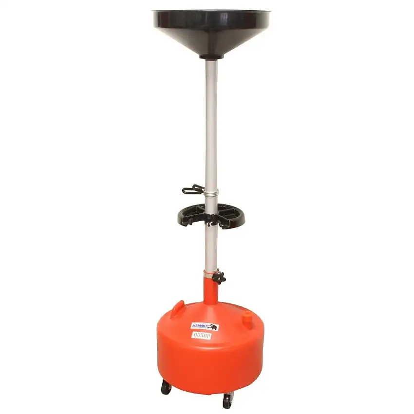MAMMUTH BAC DE RéCUPéRATION D'HUILE MOBILE 30 LITRES AVEC HAUTEUR RéGLABLE