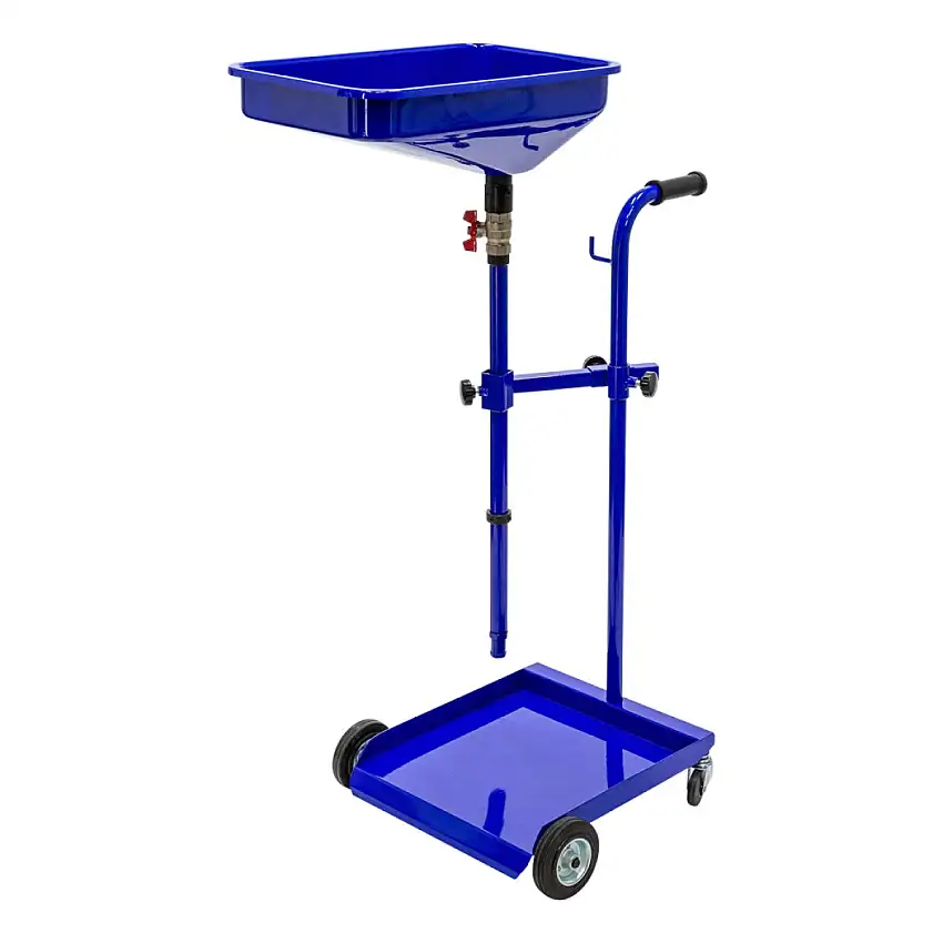 CHARIOT MOBILE DE RéCUPéRATION D'HUILE MAMMUTH POUR FûTS AVEC HAUTEUR RéGLABLE