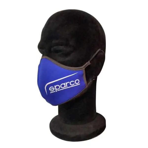 Masque facial protecteur et lavable Sparco bouchon buccal  Bleu  par pièce