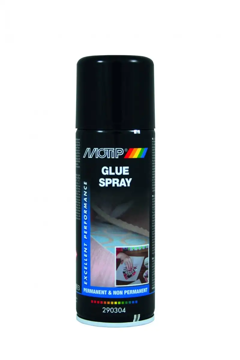 SPRAY ADHéSIF MOTIP 200 ML POUR COLLAGE PERMANENT ET TEMPORAIRE