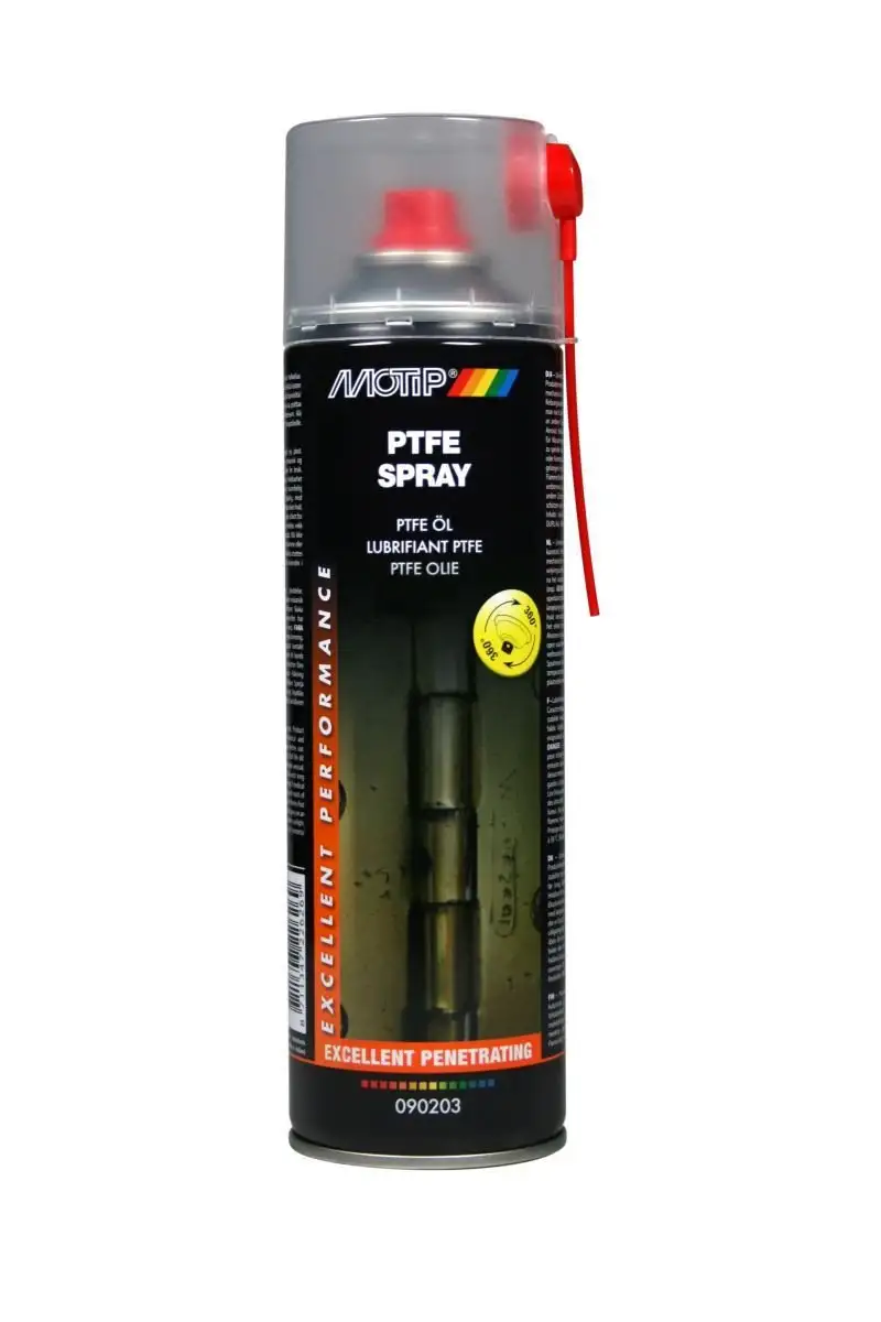 MOTIP SPRAY PTFE 500ML POUR UNE LUBRIFICATION OPTIMALE DES PIèCES MéCANIQUES