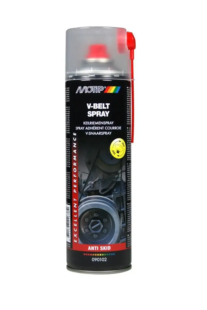 SPRAY COURROIE TRAPéZOïDALE MOTIP 500ML POUR DES PERFORMANCES OPTIMALES