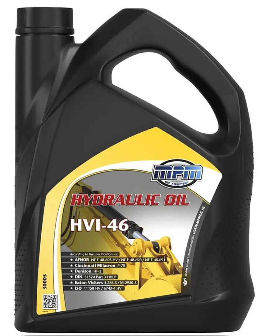 MPM HUILE HYDRAULIQUE HVI 46 5L POUR SYSTèMES HYDRAULIQUES LOURDS