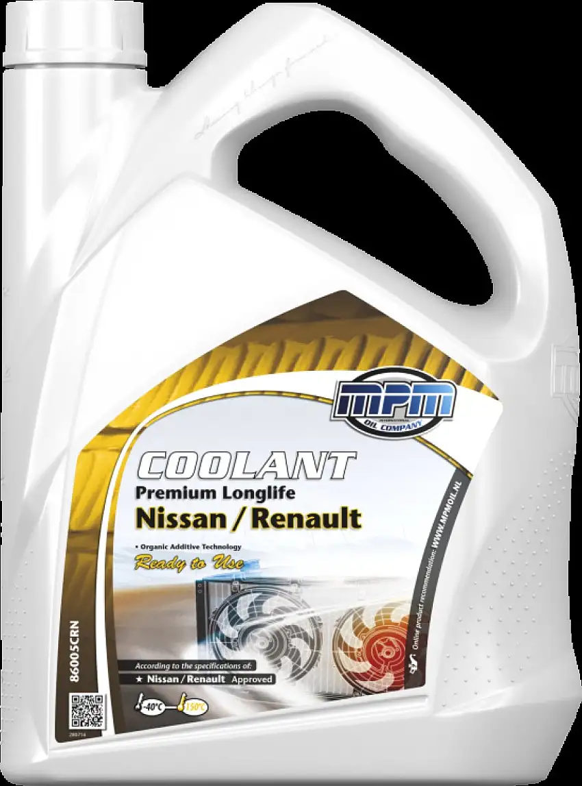 MPM LIQUIDE DE REFROIDISSEMENT LONGLIFE RENAULT NISSAN 5 LITRES