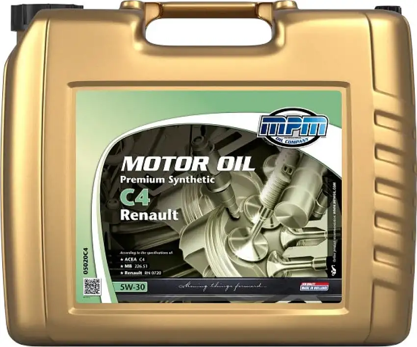 MPM HUILE MOTEUR 5W-30 PREMIUM SYNTHéTIQUE ACEA C4 RENAULT 20L