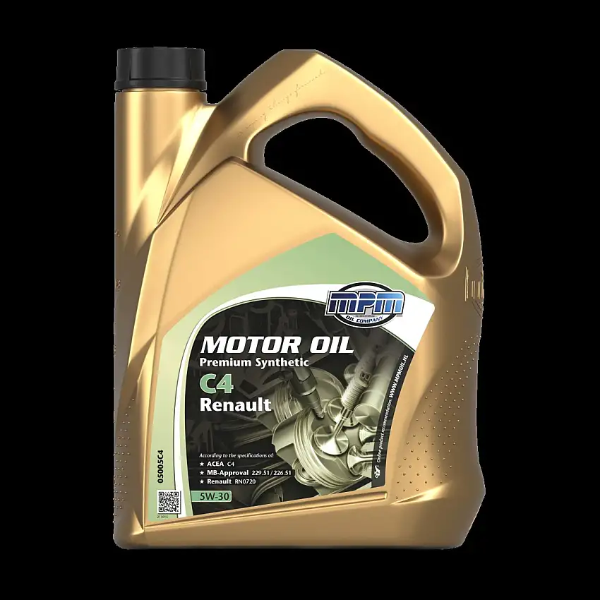MPM HUILE MOTEUR 5W-30 PREMIUM SYNTHéTIQUE C4 5L POUR MOTEURS RENAULT