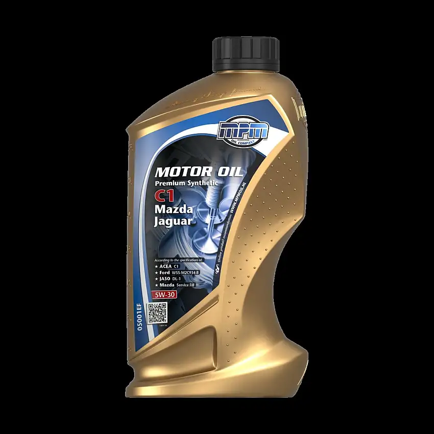 HUILE MOTEUR MPM 5W-30 PREMIUM SYNTHéTIQUE C1 POUR MAZDA ET JAGUAR, 1L