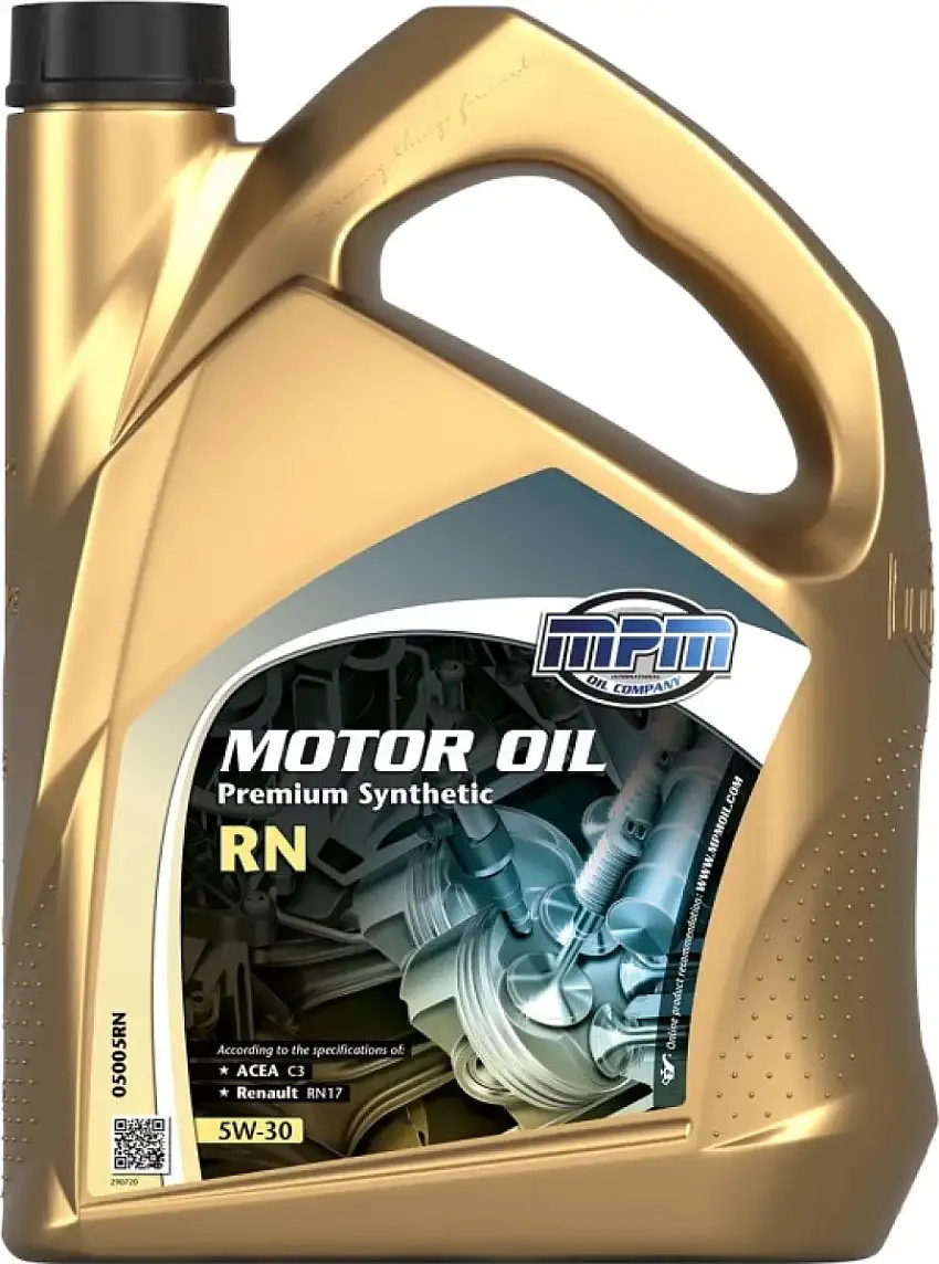 HUILE MOTEUR MPM 5W-30 PREMIUM SYNTHéTIQUE RN 5L POUR RENAULT ET DACIA