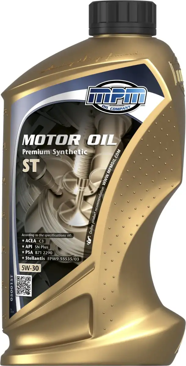 HUILE MOTEUR MPM 5W-30 PREMIUM SYNTHETIC ST POUR MOTEURS ESSENCE ET DIESEL