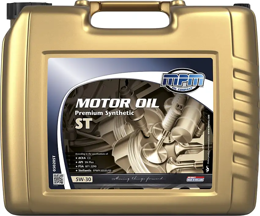 HUILE MOTEUR MPM 5W-30 PREMIUM SYNTHETIC ST 20 LITRES POUR DES PERFORMANCES MOTEUR OPTIMALES