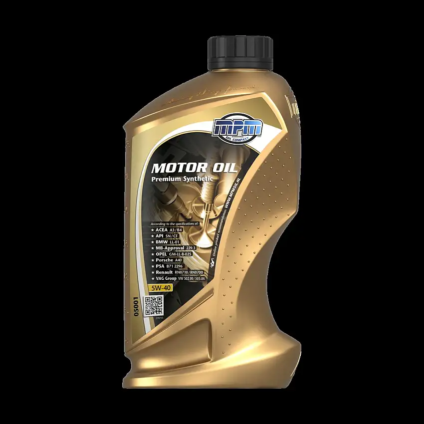 HUILE MOTEUR MPM 5W-40 PREMIUM SYNTHéTIQUE 1L