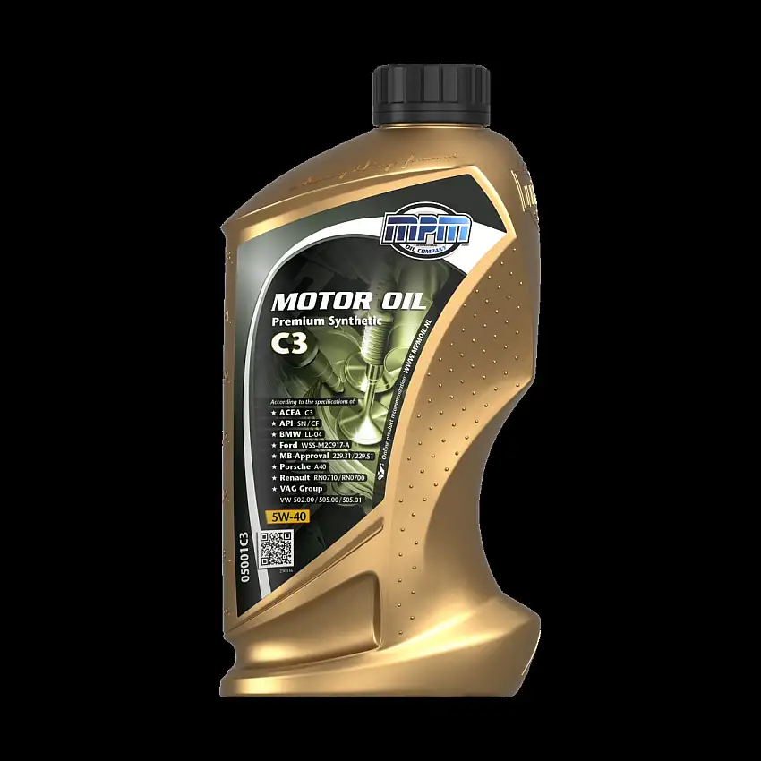 MPM HUILE MOTEUR 5W-40 PREMIUM SYNTHéTIQUE C3 POUR MOTEURS EURO 4 ET 5