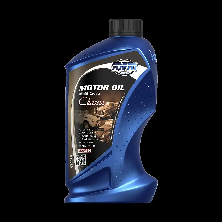 MPM HUILE MOTEUR MULTIGRADE 20W-50 CLASSIC POUR VOITURES CLASSIQUES