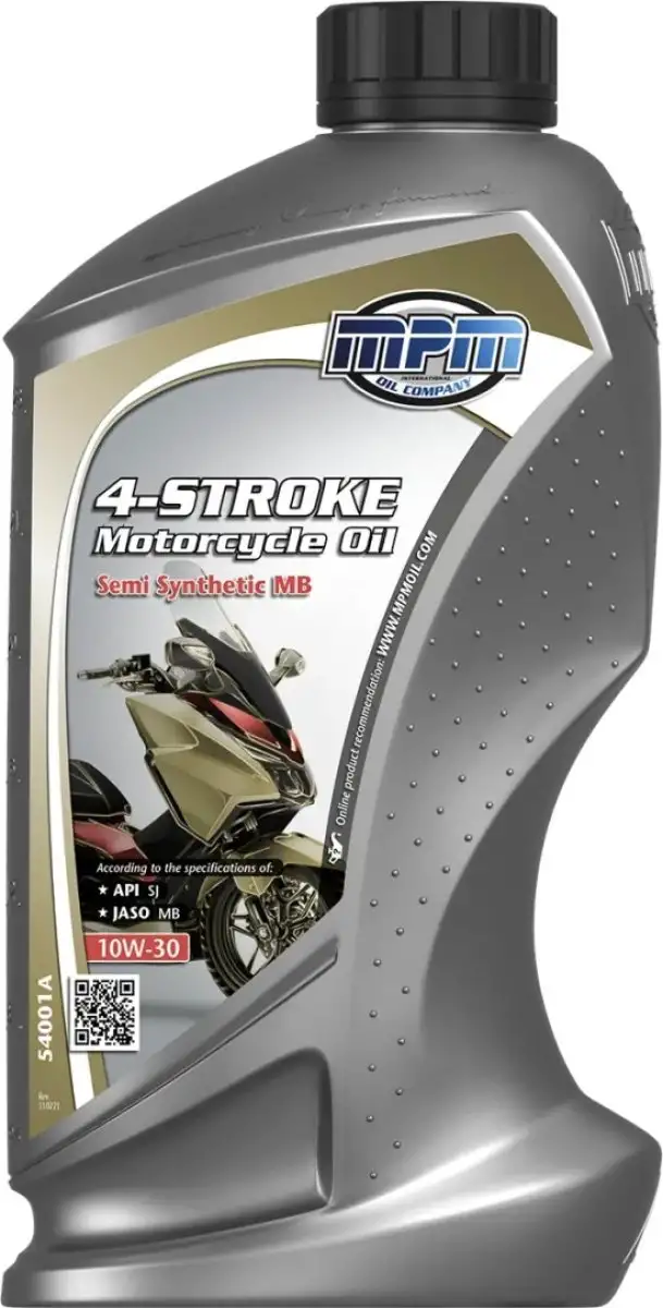 MPM HUILE MOTEUR SYNTHéTIQUE PREMIUM 4 TEMPS 10W-30 MB POUR SCOOTERS AVEC CVT, 1 L