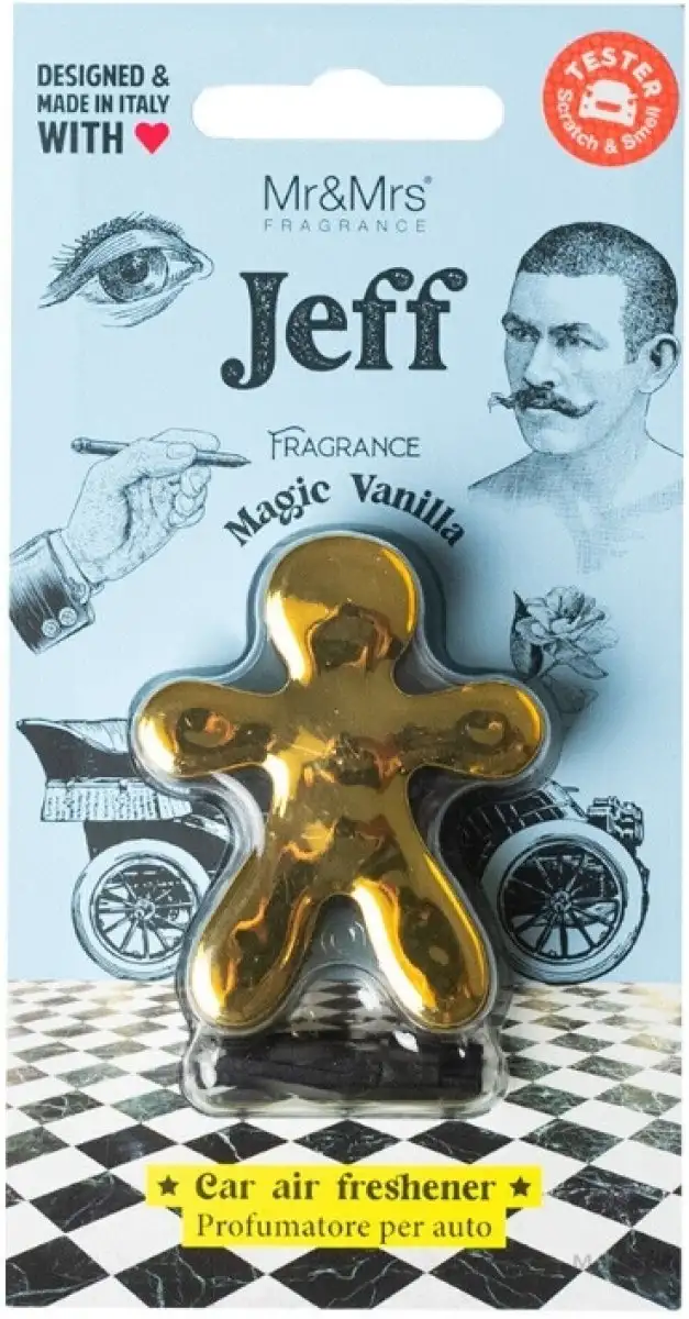MR&MRS FRAGRANCE JEFF GOLD MAGIC VANILLA DéSODORISANT VOITURE