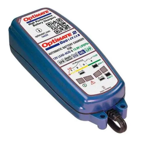 Optimate 2 DUO  Chargeur de batterie 5 étapes 12V12.8V 2A
