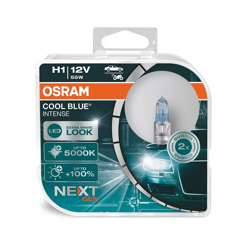 OSRAM COOL BLUE INTENSE NEXT GEN H1 EXTRA BLANC 64150CBN-HCB SET