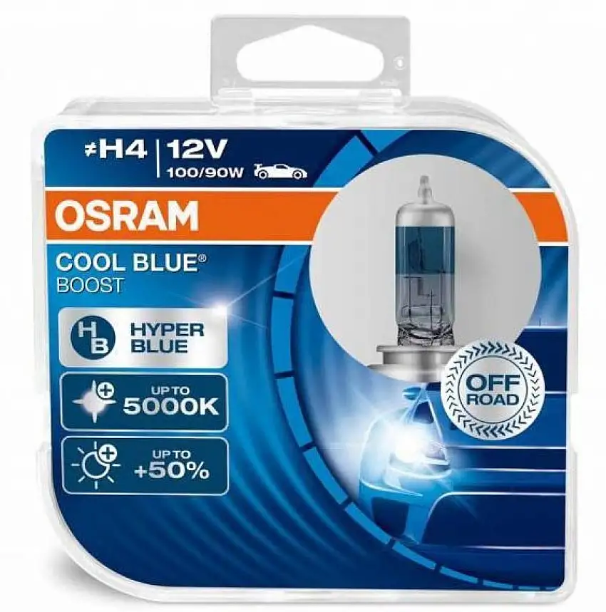 OSRAM H4 KIT D’AMPOULES COOL BLUE BOOST 12V 100/90W 5500K