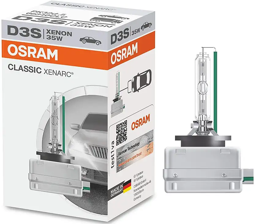 LAMPE XéNON OSRAM XENARC CLASSIC D3S AVEC TEMPéRATURE DE COULEUR 4150K