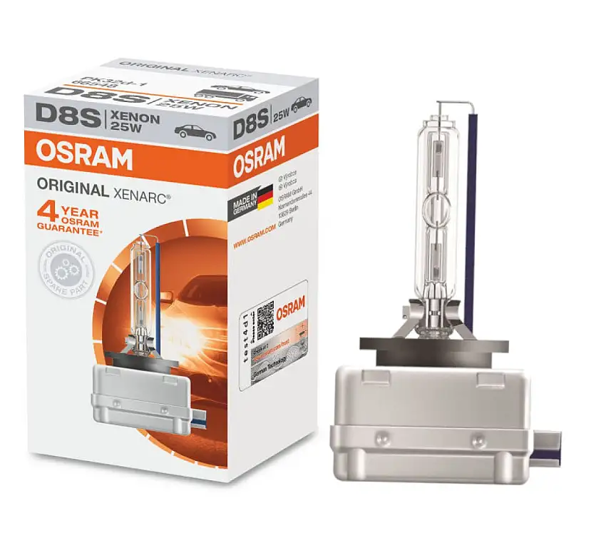 LAMPE XéNON OSRAM XENARC ORIGINAL D8S AVEC TEMPéRATURE DE COULEUR 4500K