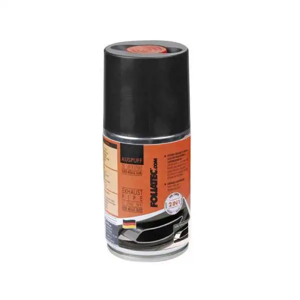 Peinture en aérosol pour tuyau déchappement Foliatec 2C  Noir brillant 1x250ml