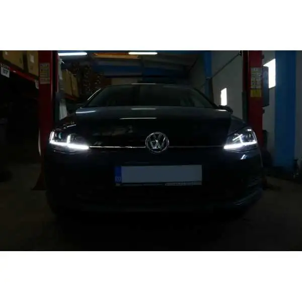 Phares LED RHD sur mesure pour VW Golf 7 VII 2012-2017 Facelift G7.5 R Line Look Feux de virage dynamiques séquentiels