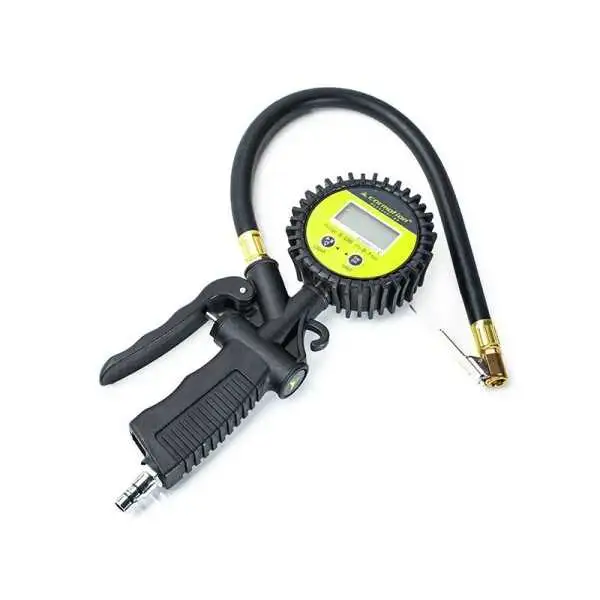 Pistolet de gonflage de pneus avec manomètre numérique, max 7 BAR
