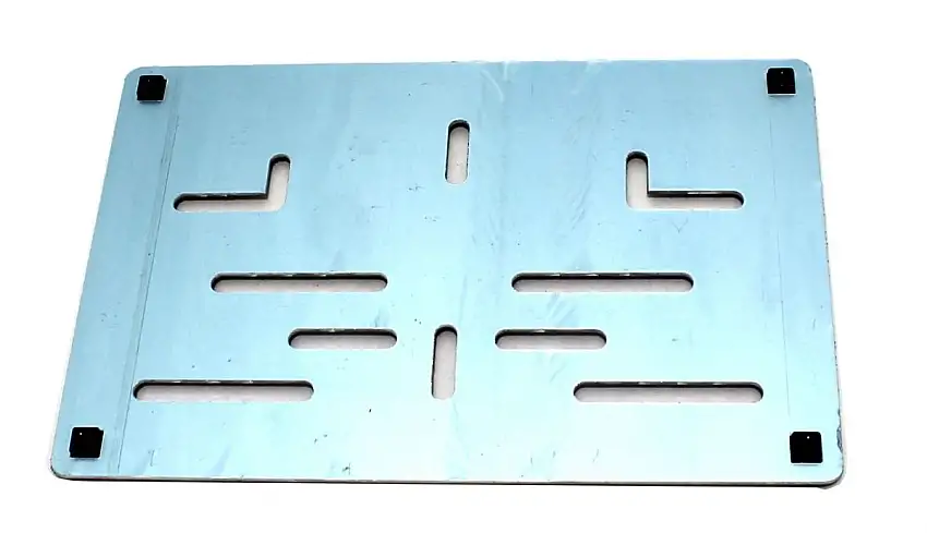 SUPPORT DE PLAQUE D'IMMATRICULATION CARACC POUR MOTO INVISIBLE ALUMINIUM