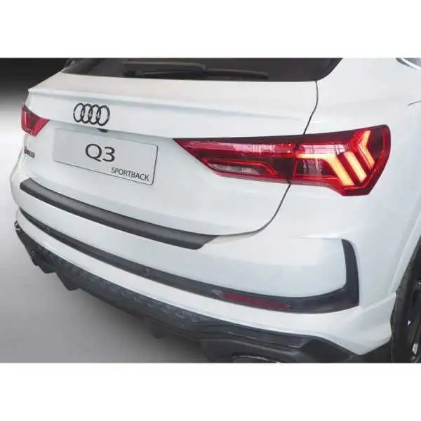 Protecteur de parechocs arrière ABS pour Audi Q3 F3N Sportback 2019 Noir