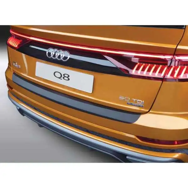 Protecteur de parechocs arrière ABS pour Audi Q8 4MN 2018 Noir