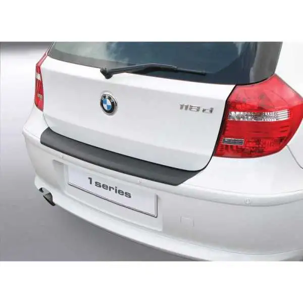 Protecteur de parechocs arrière ABS pour BMW Série 1 E87 35 portes 20042007 Noir