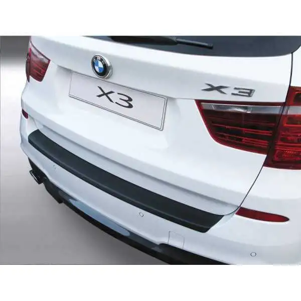Protecteur de parechocs arrière ABS pour BMW X3 20102014 Noir